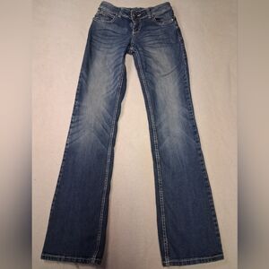 Wrangler Junior Girls Blue Denim Jeans